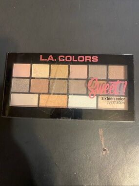 L.A. Colors Sweet 16 Color Eyeshadow Palette - Warm Neutral Shades